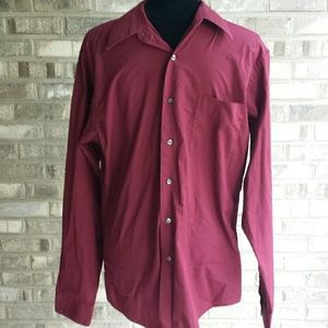 Men's shirt size medium wine red b